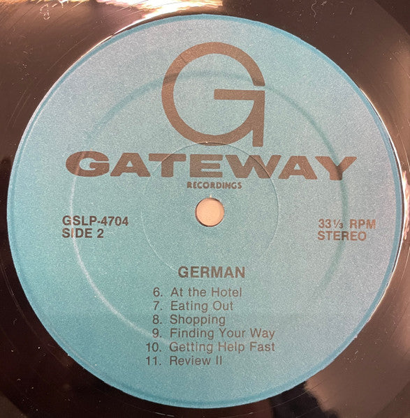 Unknown Artist : The Travelers Short-Cut Method To Functional German (12", Album)