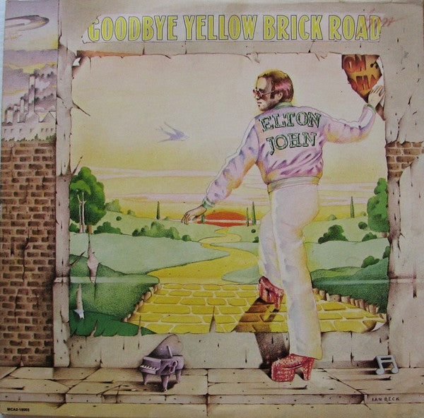 Elton John : Goodbye Yellow Brick Road (2xLP, Album, Glo)