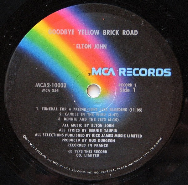 Elton John : Goodbye Yellow Brick Road (2xLP, Album, Glo)