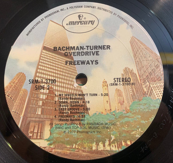 Bachman-Turner Overdrive : Freeways (LP, Album, Club, CRC)