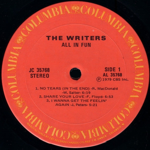 The Writers (2) : All In Fun (LP, Album)