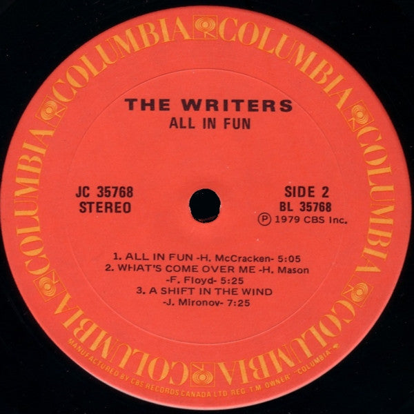 The Writers (2) : All In Fun (LP, Album)