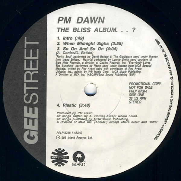 P.M. Dawn : The Bliss Album...? (2xLP, Album, Promo, Gat)