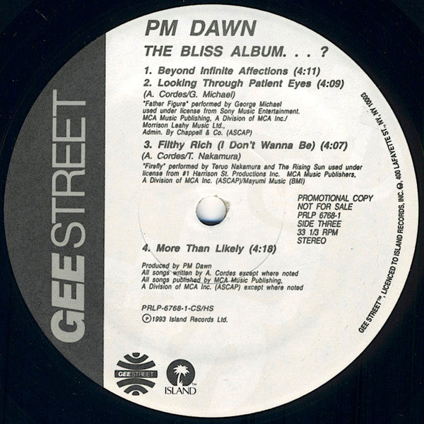 P.M. Dawn : The Bliss Album...? (2xLP, Album, Promo, Gat)