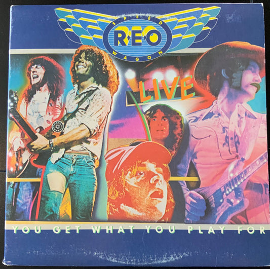 REO Speedwagon : Live - You Get What You Play For (2xLP, Album, San)