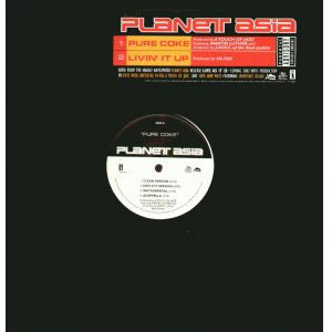 Planet Asia : Pure Coke / Livin' It Up (12", Promo)