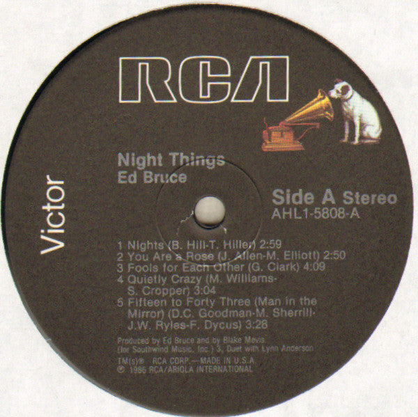Ed Bruce : Night Things (LP, Album)