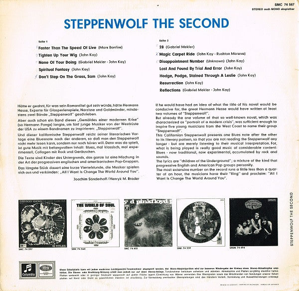 Steppenwolf : The Second (LP, Album)