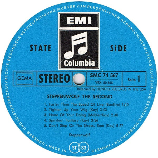 Steppenwolf : The Second (LP, Album)