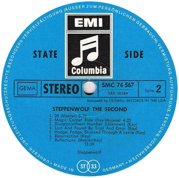 Steppenwolf : The Second (LP, Album)