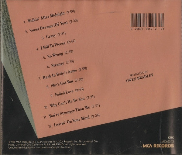 Patsy Cline : 12 Greatest Hits (CD, Comp, Club, RE, RM, Col)