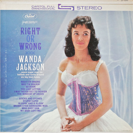 Wanda Jackson : Right Or Wrong (LP, Album)