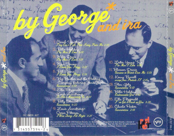 Various : By George*And Ira: Red Hot On Gershwin (CD, Comp)