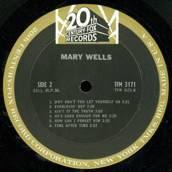 Mary Wells : Mary Wells (LP, Album, Mono, Pit)