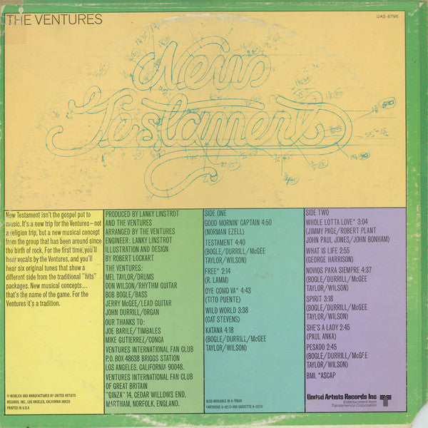 The Ventures : New Testament (LP, Album, Ter)