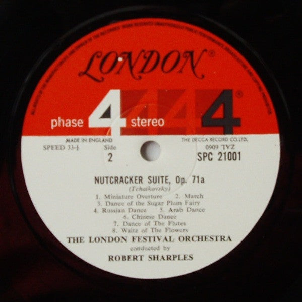 Tchaikovsky* - The London Festival Orchestra* And Band*, Robert Sharples* : Tchaikovsky "1812" Overture Op. 49 + The Nutcracker Suite, Op. 71a (LP, Album)