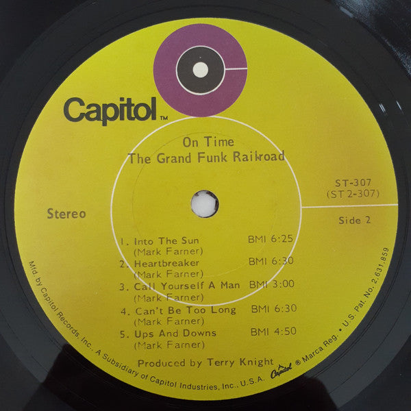 Grand Funk Railroad : On Time (LP, Album, Jac)