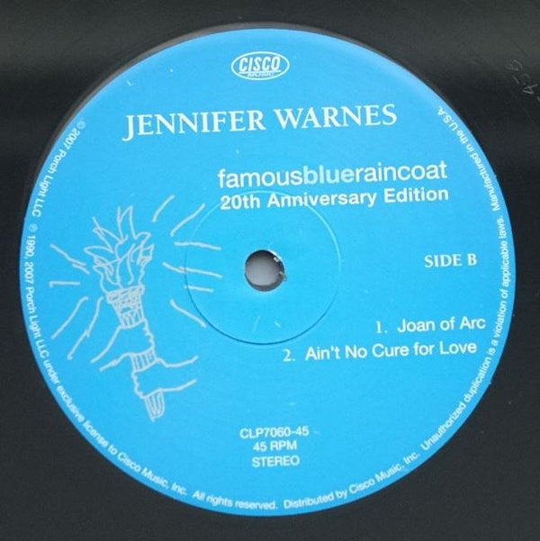 Jennifer Warnes : Famous Blue Raincoat (The Songs Of Leonard Cohen) (3xLP, Ltd, Num, RE, RM, 20t)