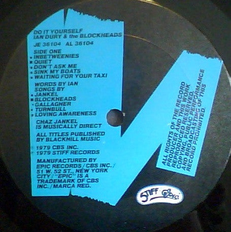 Ian Dury & The Blockheads* : Do It Yourself (LP, Album, Ter)