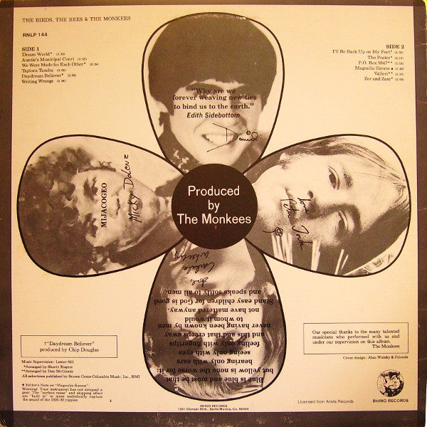 The Monkees : The Birds, The Bees & The Monkees (LP, Album, RE, ELA)