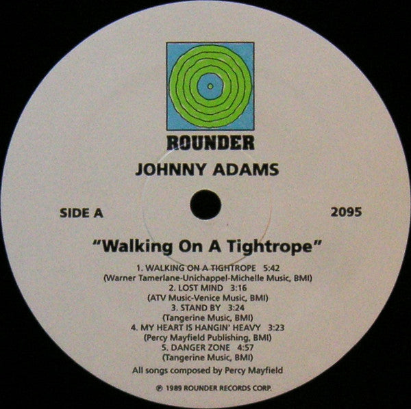 Johnny Adams : Walking On A Tightrope (The Songs Of Percy Mayfield) (LP, Album)