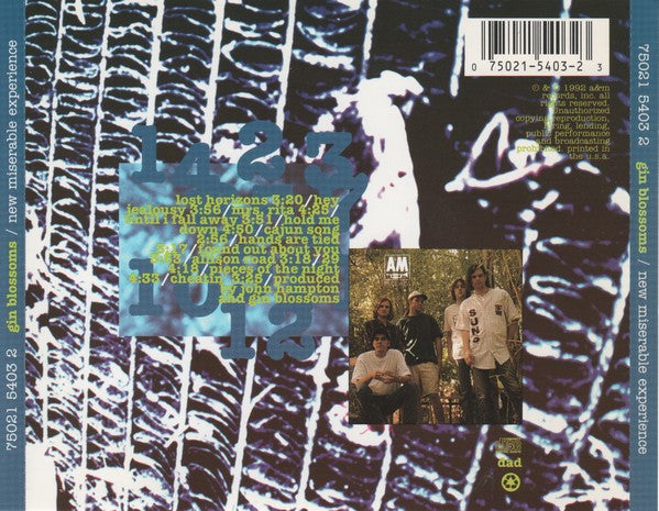 Gin Blossoms : New Miserable Experience (CD, Album, DAD)
