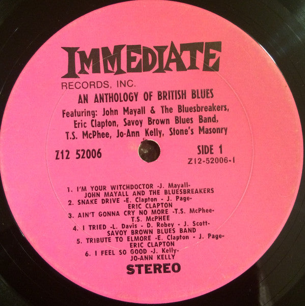 Various : An Anthology Of British Blues (LP, Comp)