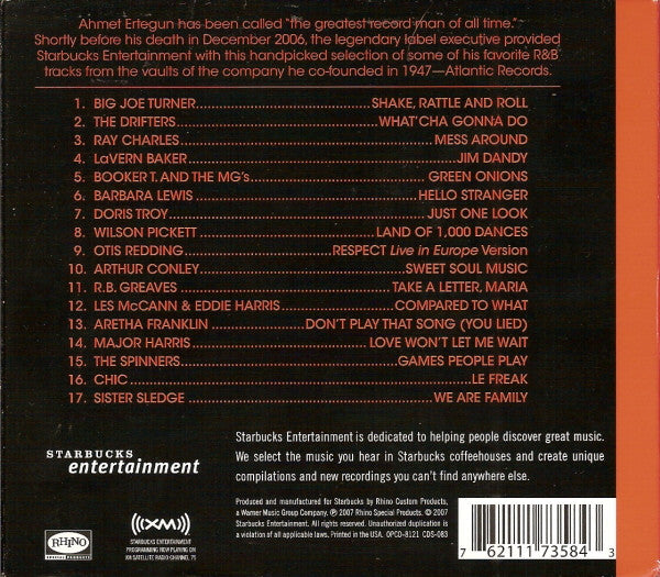 Various : Atlantic 60th Anniversary: R&B Classics Chosen By Ahmet Ertegun (CD, Comp)