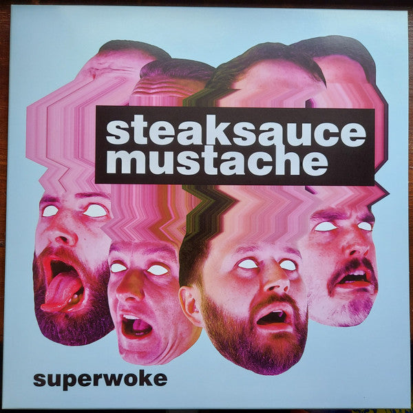 Steaksauce Mustache : Superwoke (LP, Album, Ltd, RP, Mil)