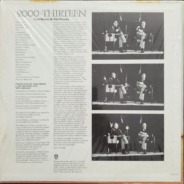 Carl Reiner & Mel Brooks : 2000 And Thirteen  (LP, Album)