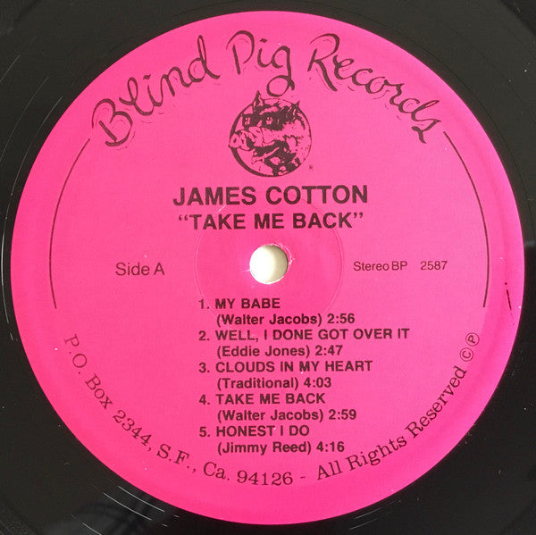 James Cotton : Take Me Back (LP, Album)