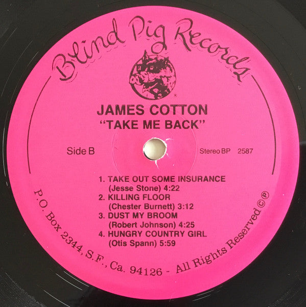 James Cotton : Take Me Back (LP, Album)