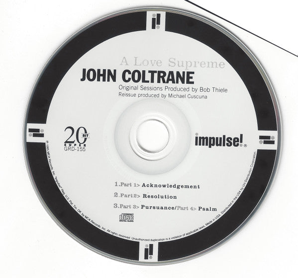 John Coltrane : A Love Supreme (CD, Album, Club, RE, RM, BMG)