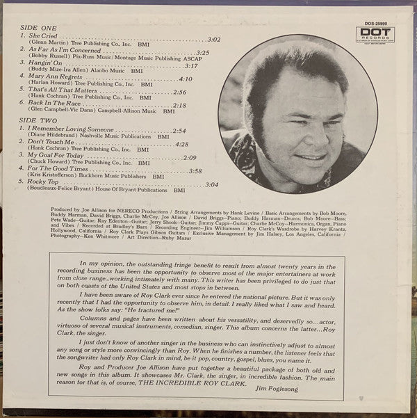 Roy Clark : The Incredible Roy Clark (LP, Album)