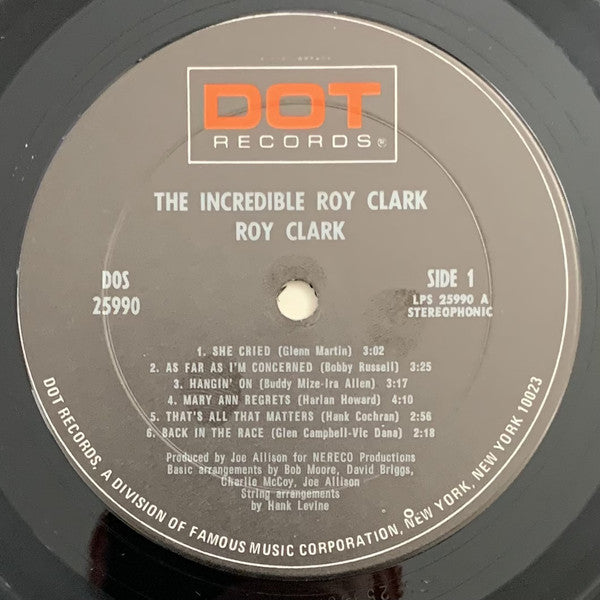 Roy Clark : The Incredible Roy Clark (LP, Album)