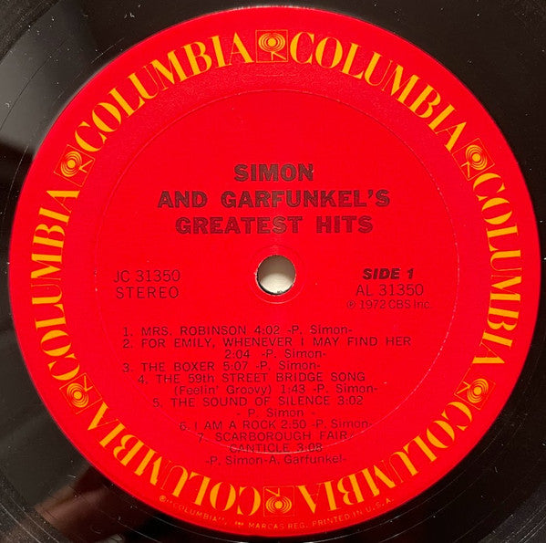 Simon & Garfunkel : Simon And Garfunkel's Greatest Hits (LP, Comp, RE, Pit)