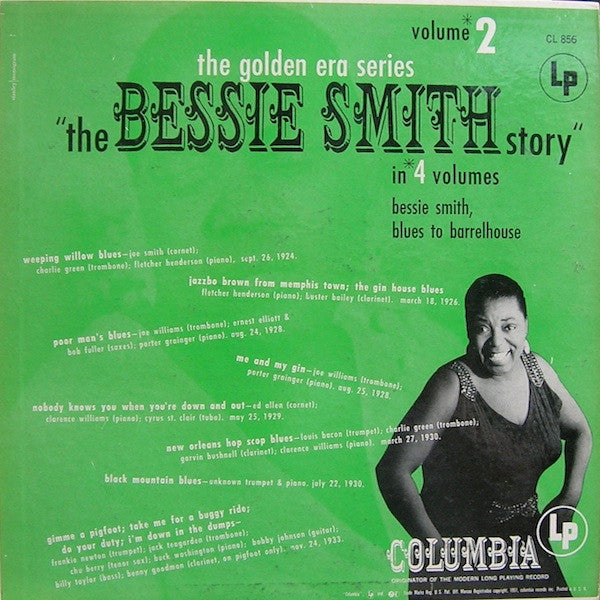 Bessie Smith : The Bessie Smith Story - Volume 2 (LP, Comp, Mono, RE, Six)
