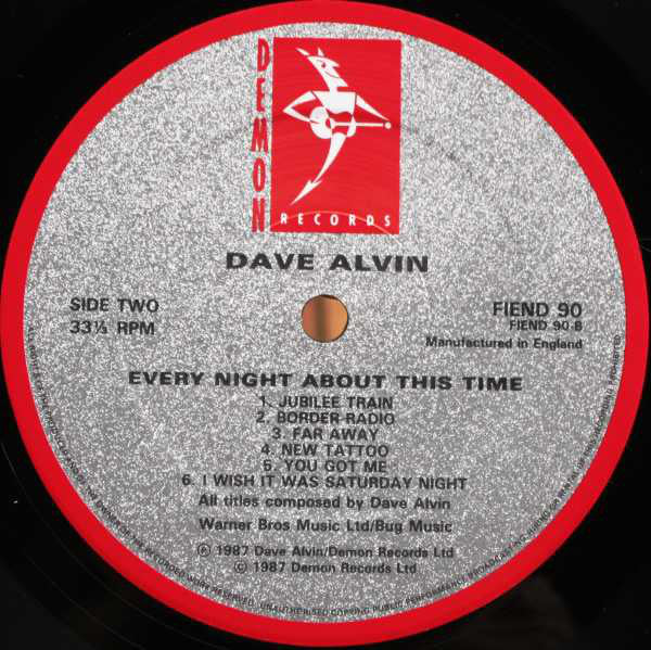 Dave Alvin : Every Night About This Time (LP, Album)