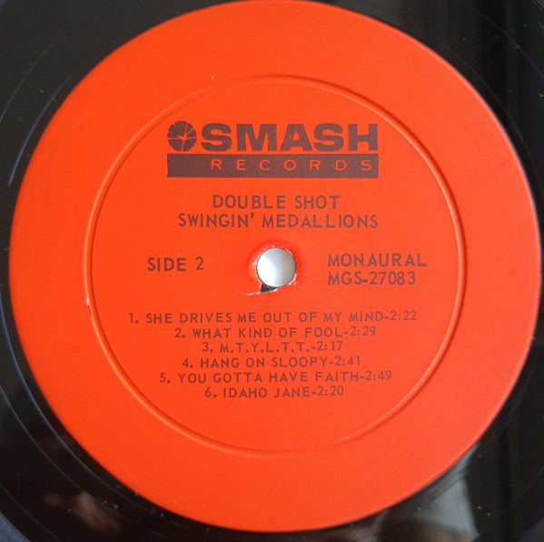 Swingin' Medallions : Double Shot (Of My Baby's Love) (LP, Album, Mono)