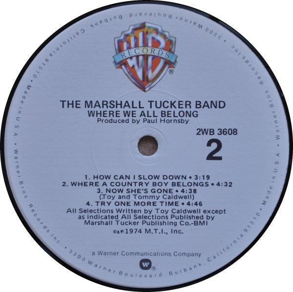 The Marshall Tucker Band : Where We All Belong (2xLP, Album, RE, Gat)