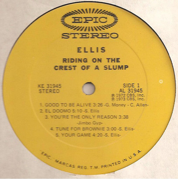 Ellis (6) : Riding On The Crest Of A Slump (LP, Album)