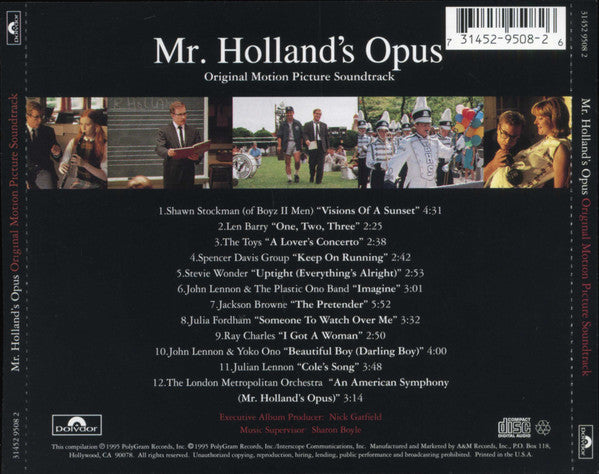 Various : Mr. Holland's Opus (Original Motion Picture Soundtrack) (CD, Album, Comp)