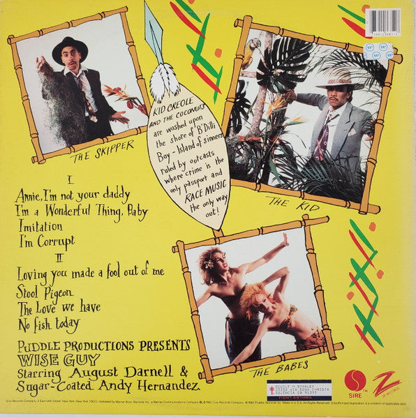 Kid Creole And The Coconuts : Wise Guy (LP, Album, RE, Jac)