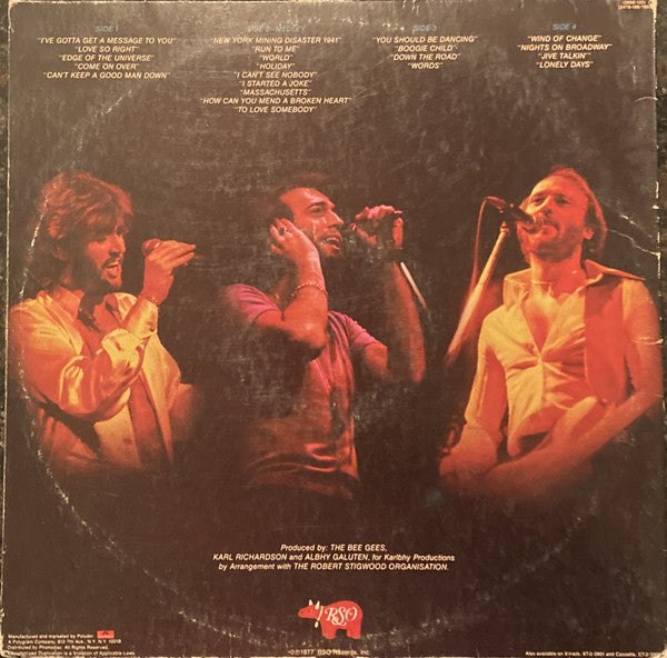 Bee Gees : Here At Last...Bee Gees...Live (2xLP, Album, Ter)