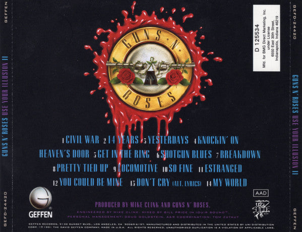 Guns N' Roses : Use Your Illusion II (CD, Album, Club)