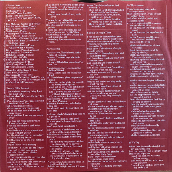 Don McLean : Don McLean (LP, Album, San)
