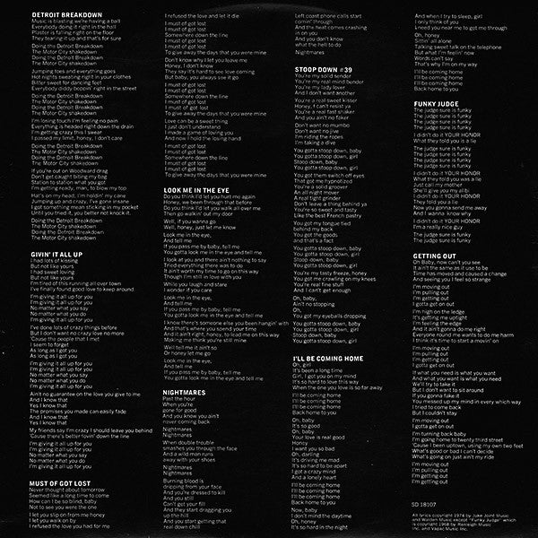 The J. Geils Band : Nightmares ...And Other Tales From The Vinyl Jungle (LP, Album, Quad)