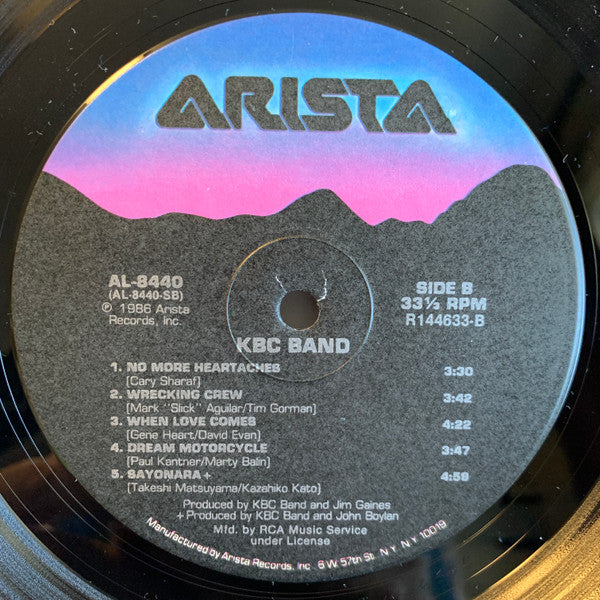 KBC Band (2) : KBC Band (LP, Album, Club, RCA)