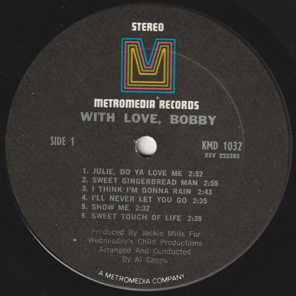 Bobby Sherman : With Love, Bobby (LP, Album, Ter)