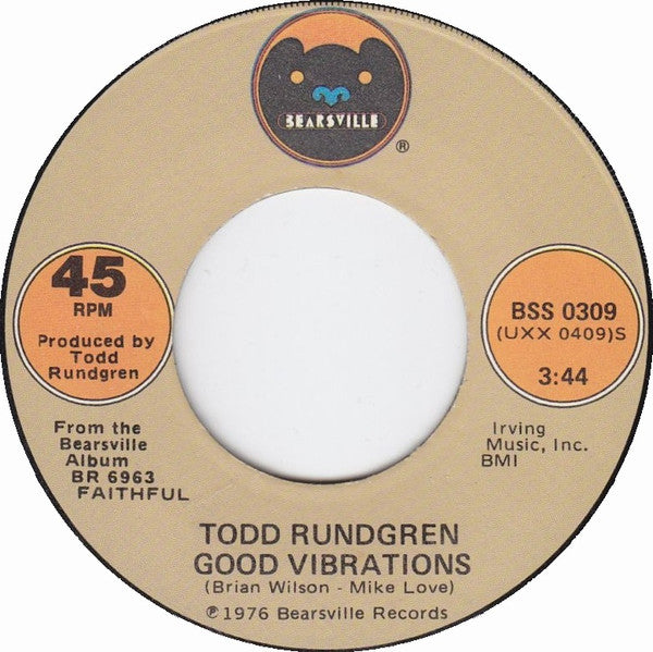 Todd Rundgren : Good Vibrations (7", Single, Jac)